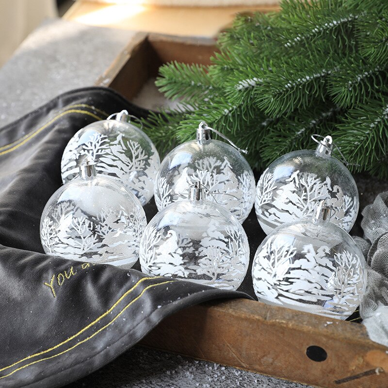 6pcs Blankets of Snow Ball Christmas Ornaments