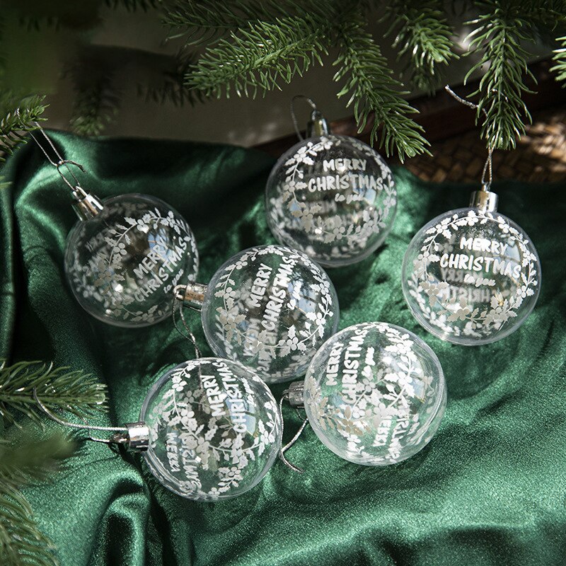 6pcs Blankets of Snow Ball Christmas Ornaments